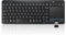 Multi-Device Wireless Bluetooth Keyboard with Touchpad, TV Keyboard with Multi-Touch Trackpad for Windows, Android,
