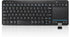 Multi-Device Wireless Bluetooth Keyboard with Touchpad, TV Keyboard with Multi-Touch Trackpad for Windows, Android,