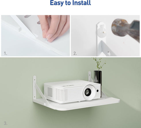 Small Mini Projector Shelf, Modem Shelf, Router Shelf, Floating Projector Wall Mount, Projector Shelf for Wall, Holder