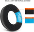 GVOEARS Cooling Gel Ear Pads, Replacement Cushions for Beyerdynamic DT770, DT880, DT990, Sport Fabric Exterior, Black