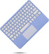 iPad 6th 5th Generation Air 2 Pro 9.7 inch Keyboard Case with Touchpad, Cute Round Key Color Keyboard, Detachable