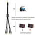 7ft 1/8" 3.5mm 3.5 4 24k mp3 Arklove Shielded aux Input RCA Output Splitter Stereo Audio Video Cable Out Male to RCA