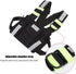 Radio Chest Harness Rig Holster Pack, Front Pouches Zipper Bag with Green Reflective Strips for Walkie Talkies