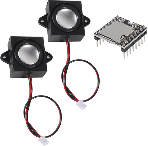 Diitao 2pcs 3 W 4 Ohm Mini Speaker Micro Speaker JST-PH2.0mm 2 pin