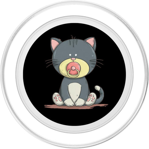 Pacifier Cat Outfit Cute Baby Cat Pacifier Costume for Boys and Girls PopSockets PopGrip for MagSafe