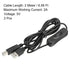 2 Pack 2 MECCANIXITY USB Printer Cable with ON/Off Switch Meter Male to USB B/M Extension Cord for Printer Scanner