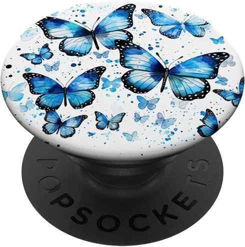 Butterfly Aesthetic Butterflies Nature Blue PopSockets Swappable PopGrip