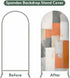 Jnbasdffb 7.2 Orange Beige Geometric Wedding Arch Cover, Stretchy Spandex Arch Backdrop Stand Covers FT, Abstract Grey