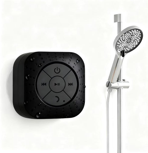 Elmocin Mini Bluetooth Shower Speakers, Portable Wireless Speaker with Suction Cup, Pairs Easily