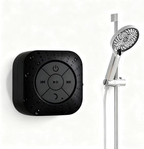 Elmocin Mini Bluetooth Shower Speakers, Portable Wireless Speaker with Suction Cup, Pairs Easily