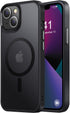 Thomo iPhone 13/14 Case - Strong Magnetic, 10FT Drop Resistant, Matte Skin, Aluminum Alloy Keys, Black, Compatible with