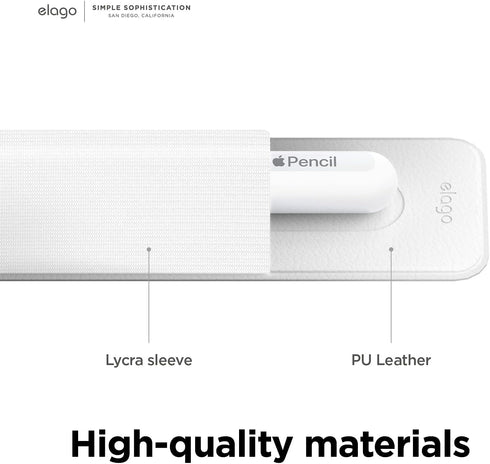 elago (1st 2nd Pencil Holder Compatible With Apple Pencil Pro & Generation) and USB-C - Strong Adhesive Sleeve, PU