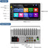 Nhopeew Double Din Car Stereo with Bluetooth, Backup Camera, 7 Inch Touch Screen Car Radio, Support AUX/USB/TF Card