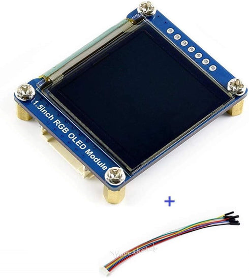 waveshare 1.5inch RGB OLED Display Module, 128x128 Pixels Displaying 65K Colors, Support