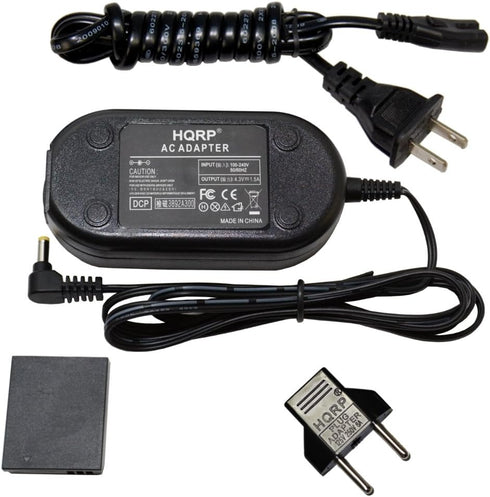 HQRP Kit AC Power Adapter for Canon PowerShot SX540 HS, SX530 HS, SX710 HS, SX610 HS, SX700 HS, IXUS 105, 200 IS, 210,