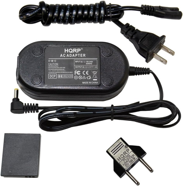 HQRP Kit AC Power Adapter for Canon PowerShot SX540 HS, SX530 HS, SX710 HS, SX610 HS, SX700 HS, IXUS 105, 200 IS, 210,