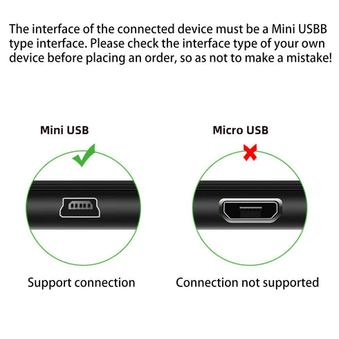 GMBYLBY 2.0 MP3 USB Cable A-Male to Mini-B Cord USB Charger Cable for Digital Camera Player Receiver USB to USB Cable