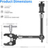 NEEWER Upgraded Super Clamp and 11" Adjustable Friction Power Articulating Magic Arm for SmallRig Camera Cage