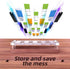 Wooden Memory Card Case for TF Cards, USB Drive, SD Card Holder Desk, Micro SD Card Case, 20x USB Interface
