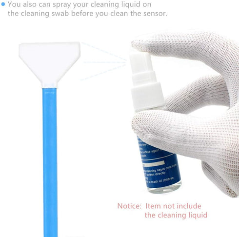 20 Pack DSLR or SLR Mirrorless Digital Camera Cleaning Kit, Dry Full Frame Sensor Cleaning Swab