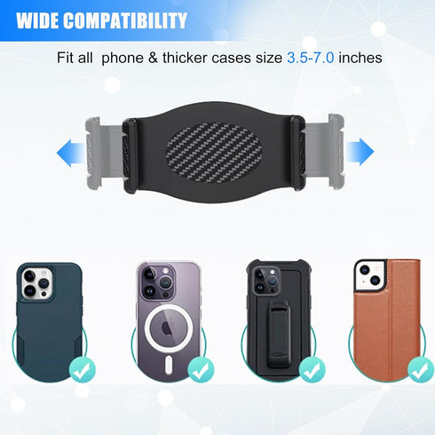 JCTRIWAY Tripod Phone Mount, Universal Phone Holder for Tripod, Cell Phone Tripod Mount Adapter Multi Angle Adjustment