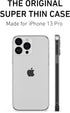 PEEL Flexible Thin Case for iPhone 13 Pro (Clear Soft) - Slim Minimalist Design, Branding Free, Soft TPU Material,