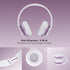 PowerLocus Wireless Bluetooth Over-Ear Stereo Headphones, Foldable with Built-in Microphone for iPhone, Samsung