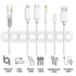 SOULWIT Cable Holder Clips, 3-Pack Self Adhesive Cord Organizer for Desktop USB Charging Cable, Mouse Cable, Power Cord