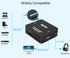 HDMI Audio Extractor, 4K HDMI to HDMI Splitter with 3.5mm AUX Audio, Compatible with TV, PC, PS3/4/5, Projector