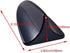 Possbay Glossy Black Car Decorative Shark Fin Antenna, ABS Plastic, Universal Fit with Adhesive Tape