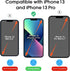 amFilm OneTouch Screen Protector for iPhone 13 & 13 Pro (6.1", 2021) - Tempered Glass, Full Coverage, Easy Install, 2+2