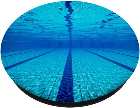 PopSockets Swappable PopGrip - Blue Water Swimmer Swimming Pool