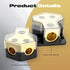 Distribution Block Car Audio - 2 Way Power Distribution Block 0/2/4 Gauge in 4/8/10 Gauge Out Amp Power Distribution
