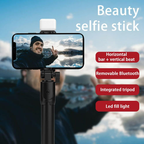 N\D 360 Bluetooth Selfie Stick Tripod Wireless Rotating Remote for Mobile Phone