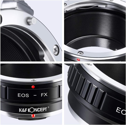 K&F CONCEPT X-Pro1 Lens Mount Adapter EOS EF/EFS Lens to Fuji FX Mount X Camera X-Series Mirrorless Cameras