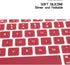 HRH Silicone Keyboard Cover Skin for MacBook Air 13, MacBook Pro 13/15/17, Red Wine, Older USA Layout