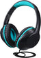 POWMEE Kids Over-Ear Headphones, 94dB Volume Limited, Adjustable Stereo 3.5MM Jack for Kids/Teens (Black)