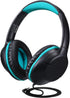 POWMEE Kids Over-Ear Headphones, 94dB Volume Limited, Adjustable Stereo 3.5MM Jack for Kids/Teens (Black)