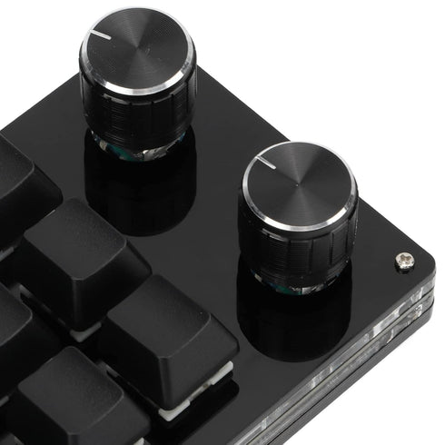 One Handed Macro Mechanical Keyboard, 12 Key Multifunction DIY Programmable Keypad for Office Gaming Lab