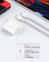 USB C Wall Charger 20W Power Adapter, Fast Charging for iPhone 15 Pro/15 Pro Max/15 Plus/14/13/12/11/XS/XR/X