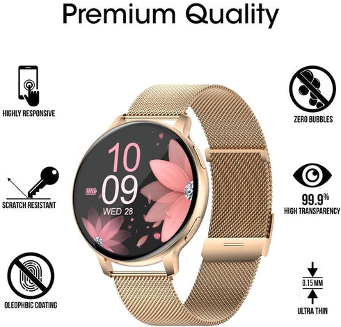 6 Pack S53 1.39" Watch Screen Protector Film Compatible with Forfitead 1.39 inch Smartwatch S53 Screen Protectors Foils Screen Cover Crystal Clear HD Anti-Scratch