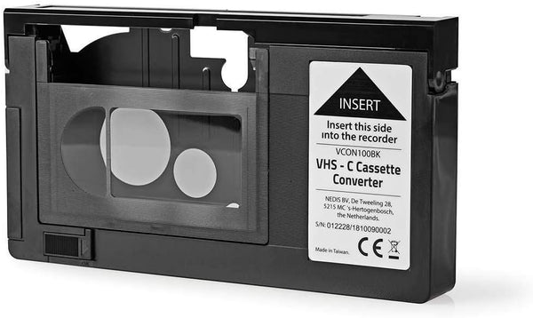 HQ VHS-C Video Cassette Adaptor - NOT COMPATIBLE WITH 8mm/MiniDV/Hi8 Tapes