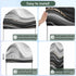 Jnbasdffb 6.6 Marble Wedding Arch Cover,Stretchy Spandex Arch Backdrop Stand Covers FT,Black Grey Oil Painting Gradient