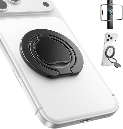 SUPERONE Upgraded Ultra-Thin Magnetic Phone Grip for MagSafe Ring Holder, Removable Gym Dual-Sided