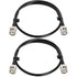 2FT 50 Ohm RG58 Coax Cable 2PCS BNC Male to Male Extension Coaxial Cable with Connectors