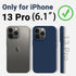 AOTESIER iPhone 13 Pro Case, Navy Blue, Military Shockproof Liquid Silicone with Soft Anti-Scratch Microfiber Lining