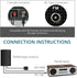 AntennaMastsRus Digital Amplified AM/FM Radio Antenna Indoor for Universal Stereo Radio Audio Signal RF Broadcast