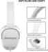 Kids Headphones for School, 3.5mm Jack Wired Headphones with Safe Volume Limiter, HD Stereo Sound On-Ear (White)