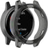 Black 3-Pack Covers for Garmin vívoactive 4 Watch Case Accessories - Transparent TPU Protective Bumper
