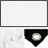 Tbest 120 Inches 16:9 Screen(120 inches) Leinwand Beamer Folie,Projector Screen Thicken Portable Non Crease Soft White